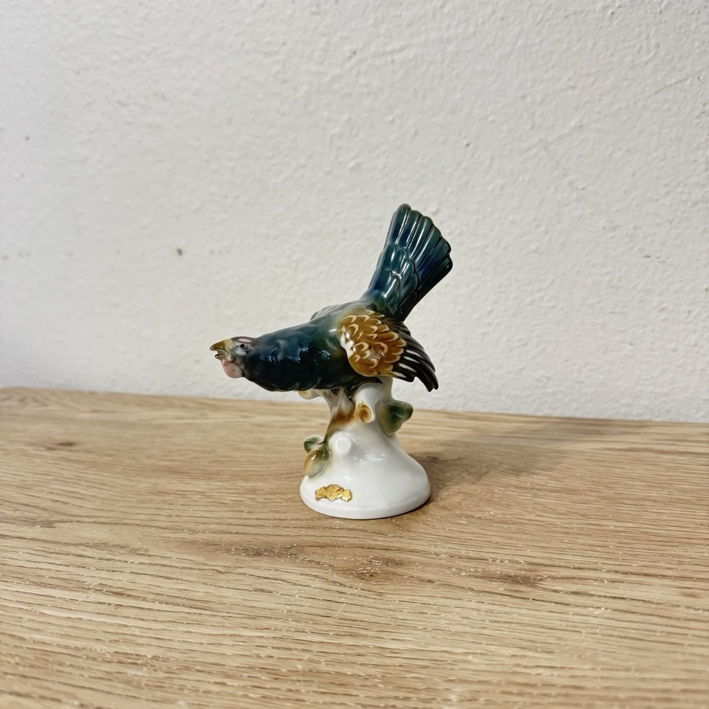 Heinz Schaubach USSR Soviet Occupied Zone Germany Blue Bird Figurine Porcelain